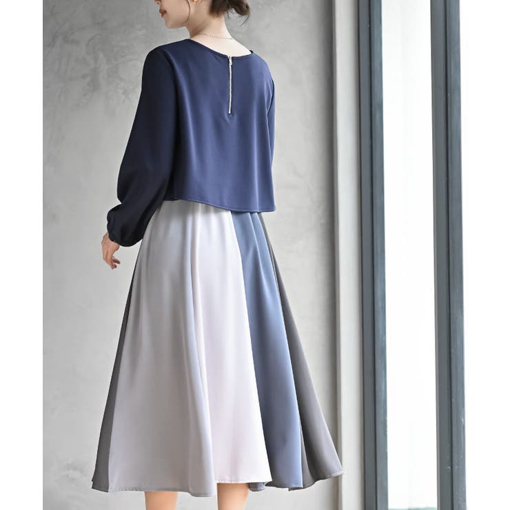 カラフルパッチワークドッキングワンピース | rps | 詳細画像13 