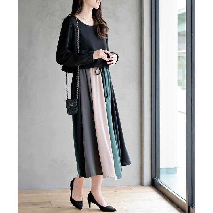 カラフルパッチワークドッキングワンピース | rps | 詳細画像21 