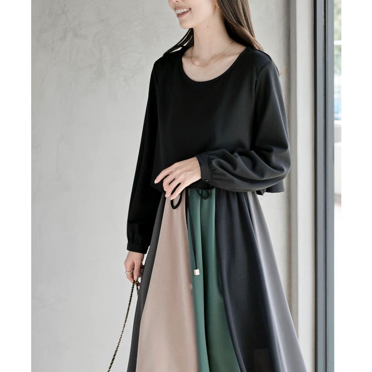 カラフルパッチワークドッキングワンピース | rps | 詳細画像24 