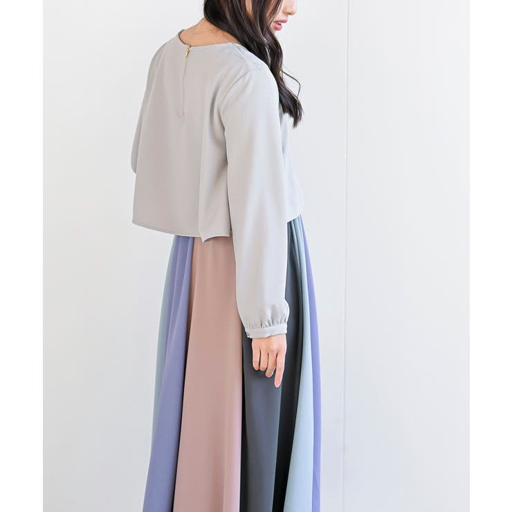 カラフルパッチワークドッキングワンピース | rps | 詳細画像31 