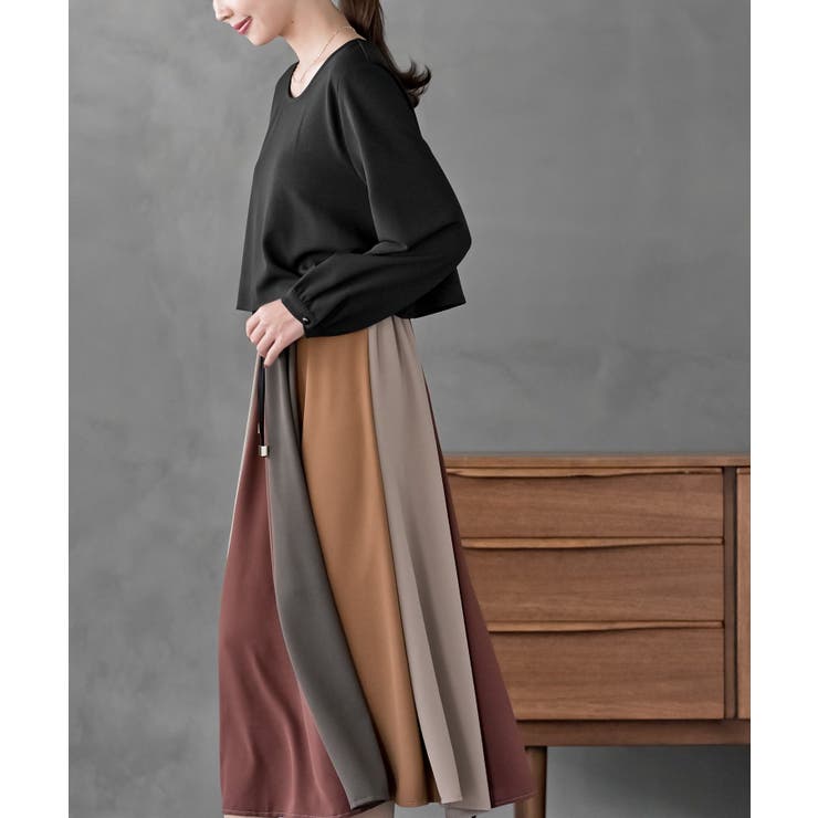 カラフルパッチワークドッキングワンピース | rps | 詳細画像34 