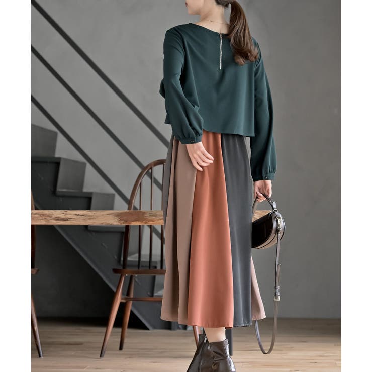 カラフルパッチワークドッキングワンピース | rps | 詳細画像42 