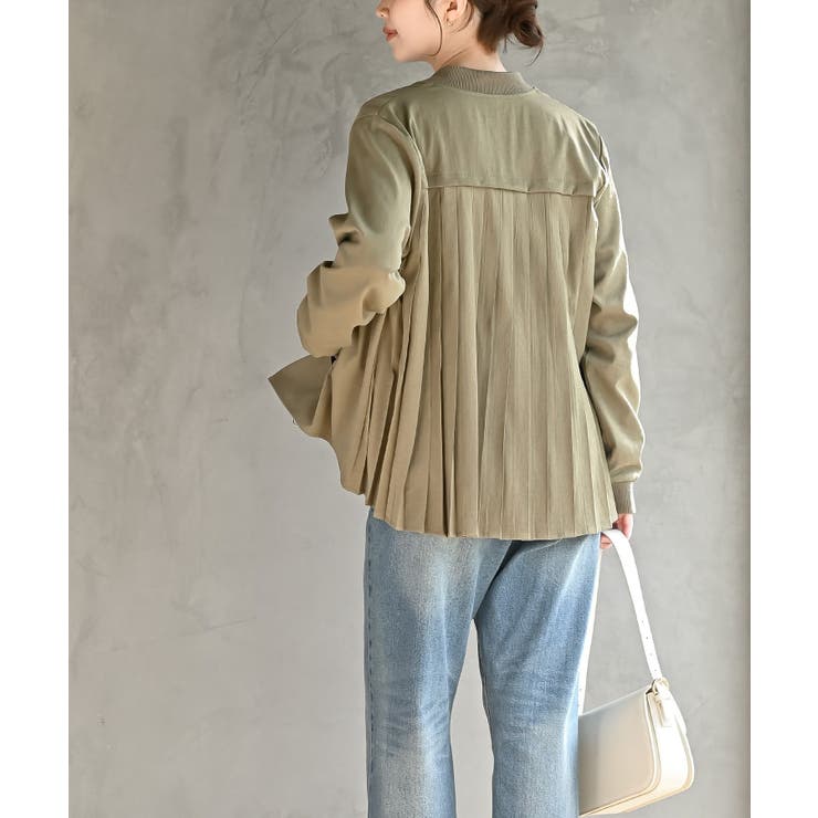 ＢＡＣＫプリーツライトブルゾン | rps | 詳細画像12 