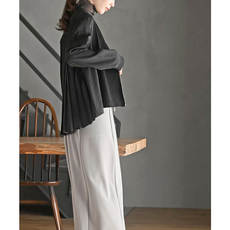 ＢＡＣＫプリーツライトブルゾン | rps | 詳細画像3 