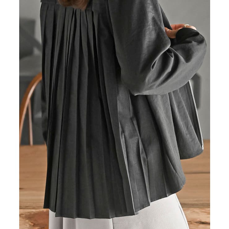 ＢＡＣＫプリーツライトブルゾン | rps | 詳細画像6 