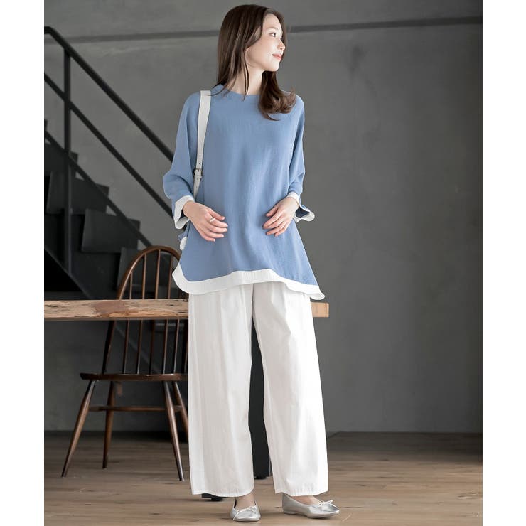 ふちどり配色ブラウス | rps | 詳細画像10 