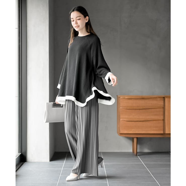 ふちどり配色ブラウス | rps | 詳細画像2 