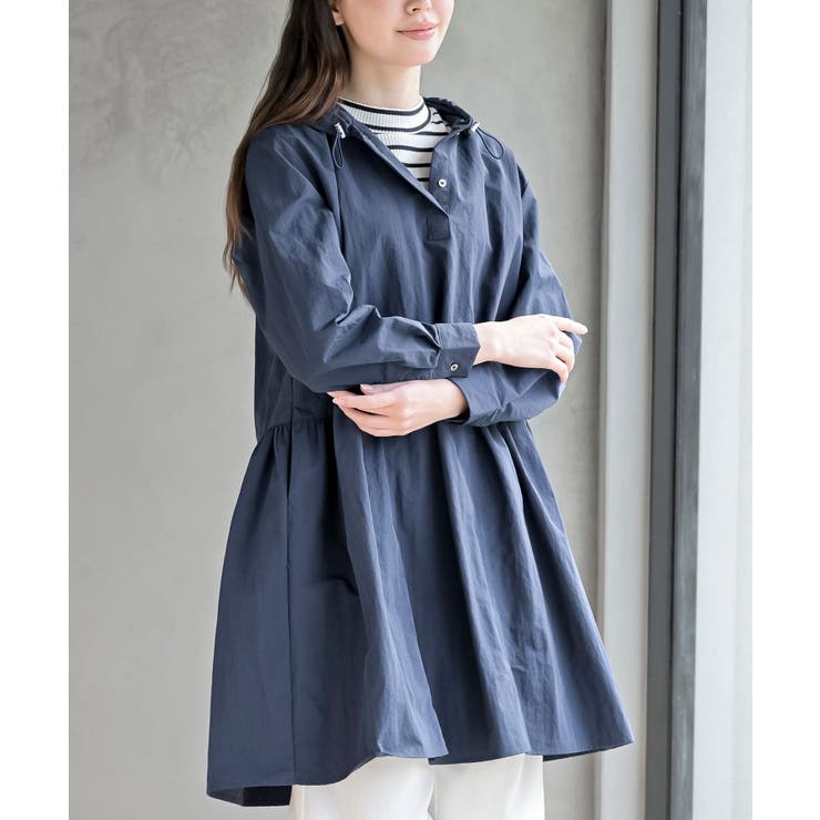 ネイビー | ナイロンフードワンピース | rps
