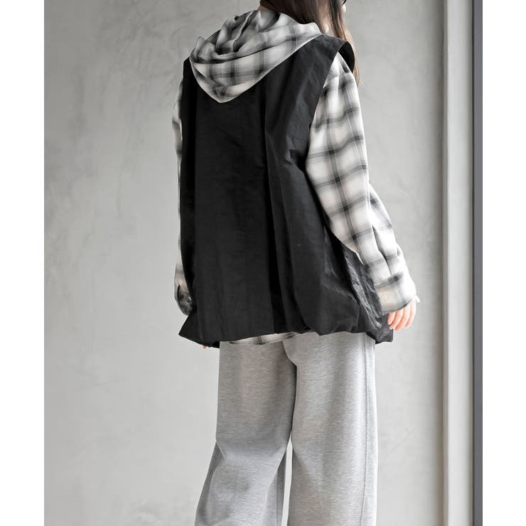 Ｖネックナイロンバルーンベスト | rps | 詳細画像10 