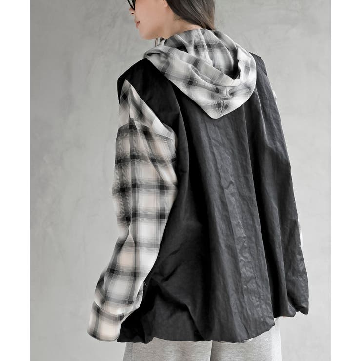 Ｖネックナイロンバルーンベスト | rps | 詳細画像14 