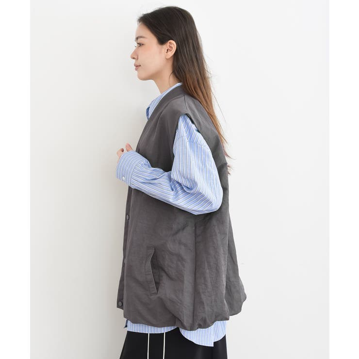 Ｖネックナイロンバルーンベスト | rps | 詳細画像22 