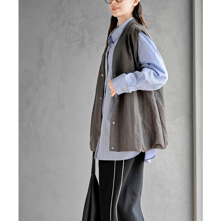 Ｖネックナイロンバルーンベスト | rps | 詳細画像3 