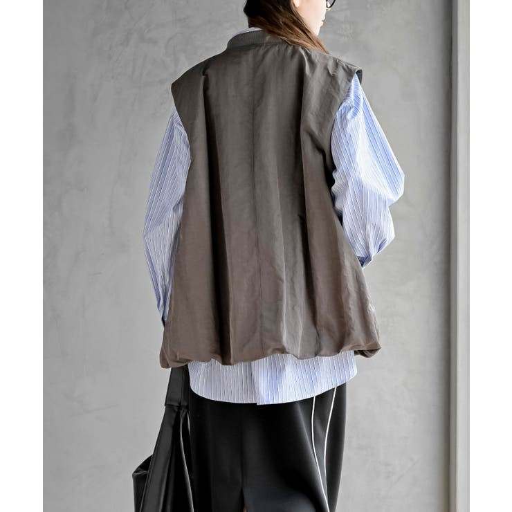 Ｖネックナイロンバルーンベスト | rps | 詳細画像4 