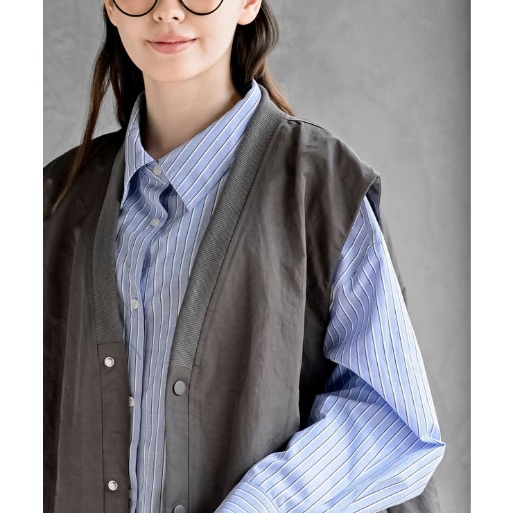 Ｖネックナイロンバルーンベスト | rps | 詳細画像6 