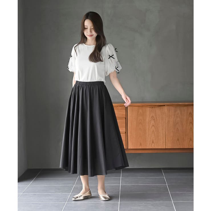 コットンロングフレアースカート | rps | 詳細画像17 