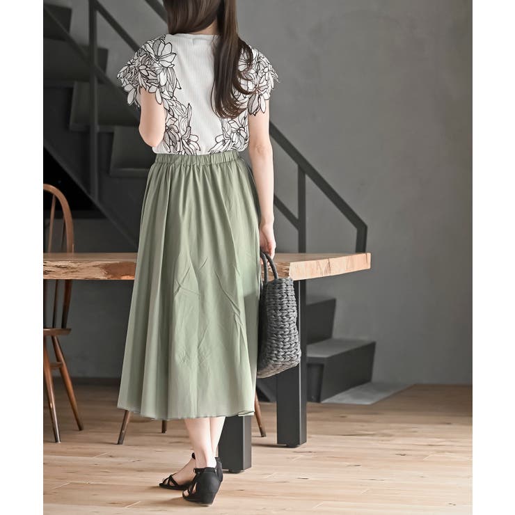 コットンロングフレアースカート | rps | 詳細画像27 