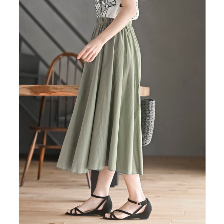 コットンロングフレアースカート | rps | 詳細画像30 