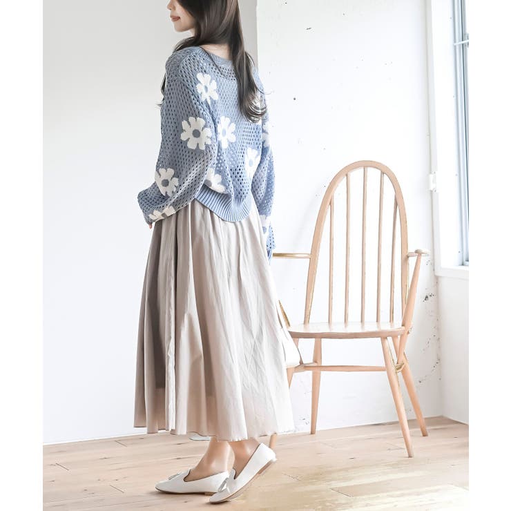 コットンロングフレアースカート | rps | 詳細画像4 