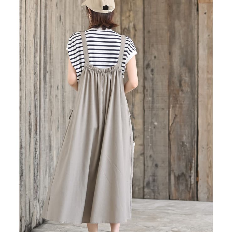 麻混アウトポケットジャンスカ[品番：RPSW0000095]｜rps（アール