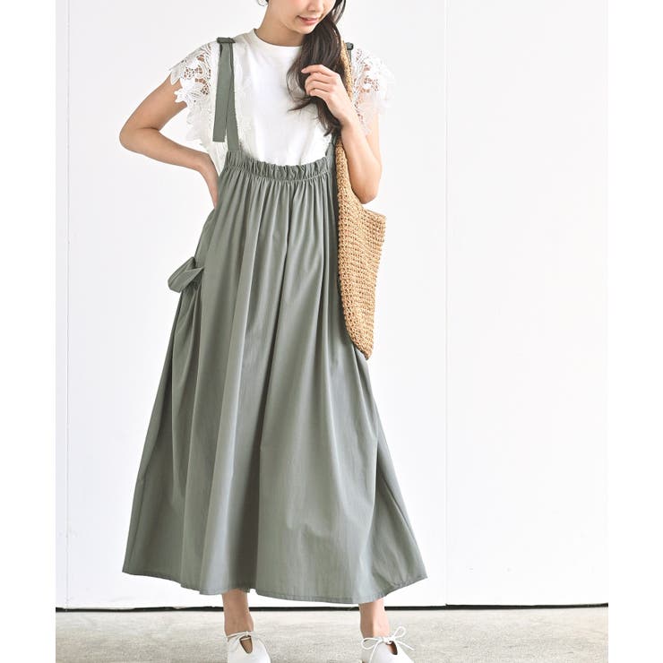 カーキ | アウトポケットジャンスカート | rps