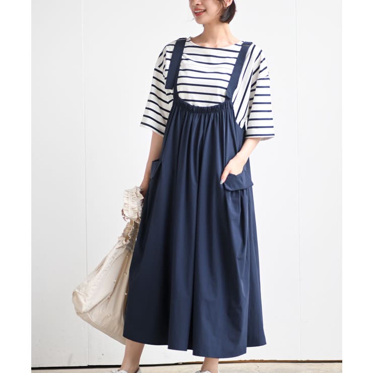 ネイビー | アウトポケットジャンスカート | rps