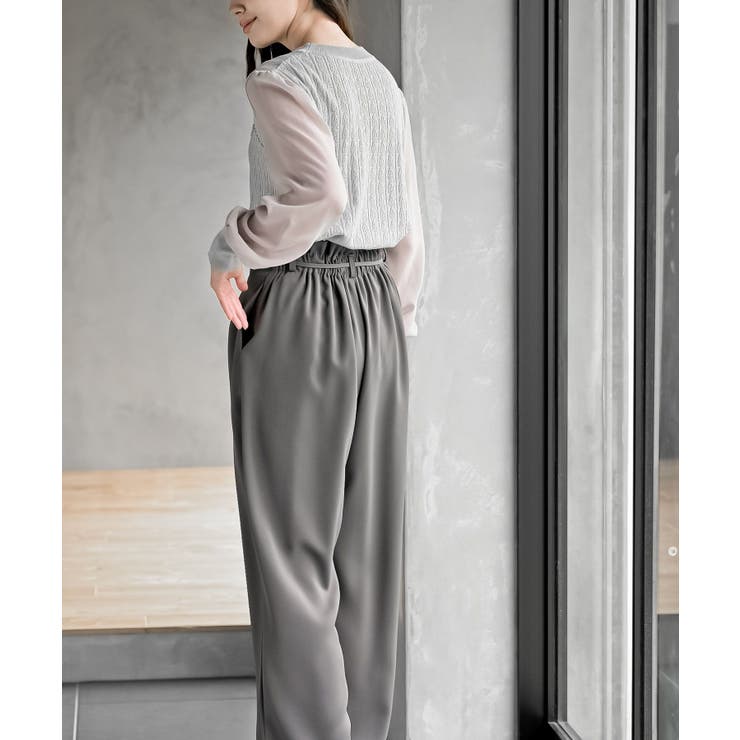 シアーボリューム袖ニットプルオーバー | rps | 詳細画像12 