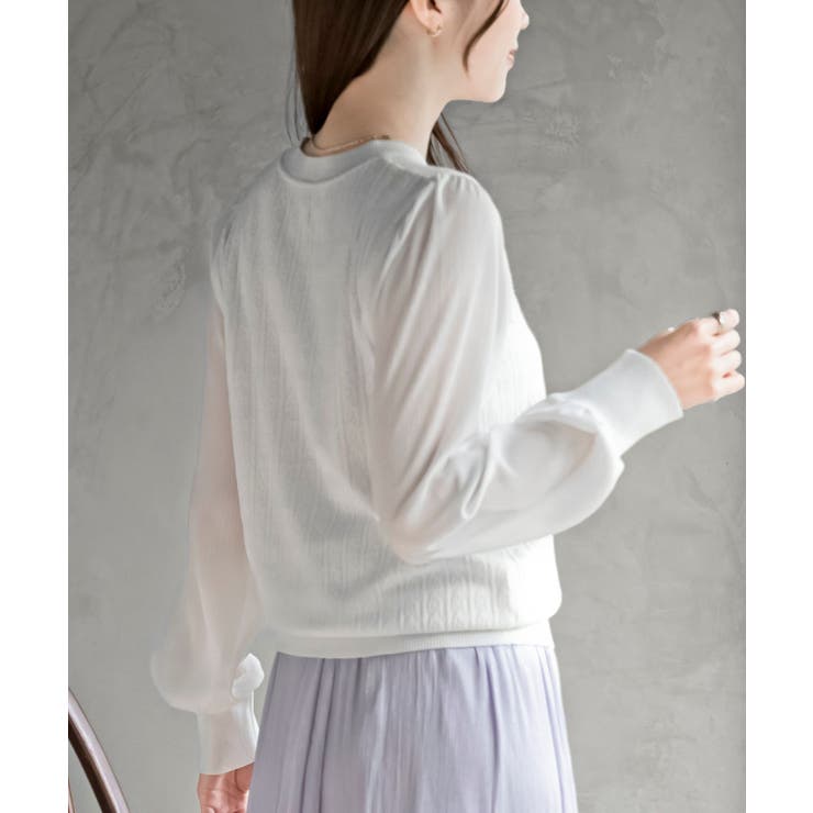 シアーボリューム袖ニットプルオーバー | rps | 詳細画像8 