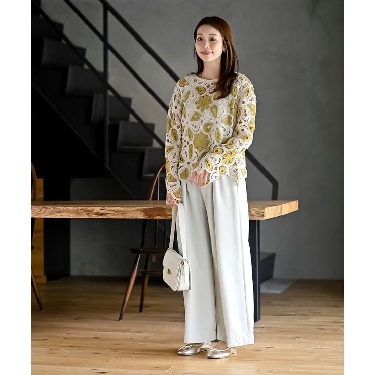 カギ針花柄プルオーバー | rps | 詳細画像18 