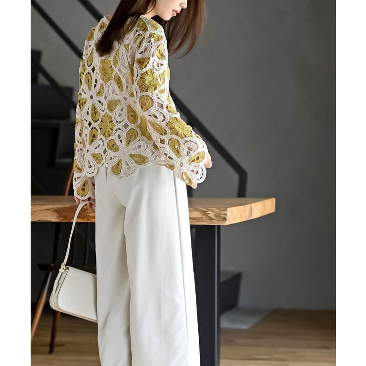 カギ針花柄プルオーバー | rps | 詳細画像20 