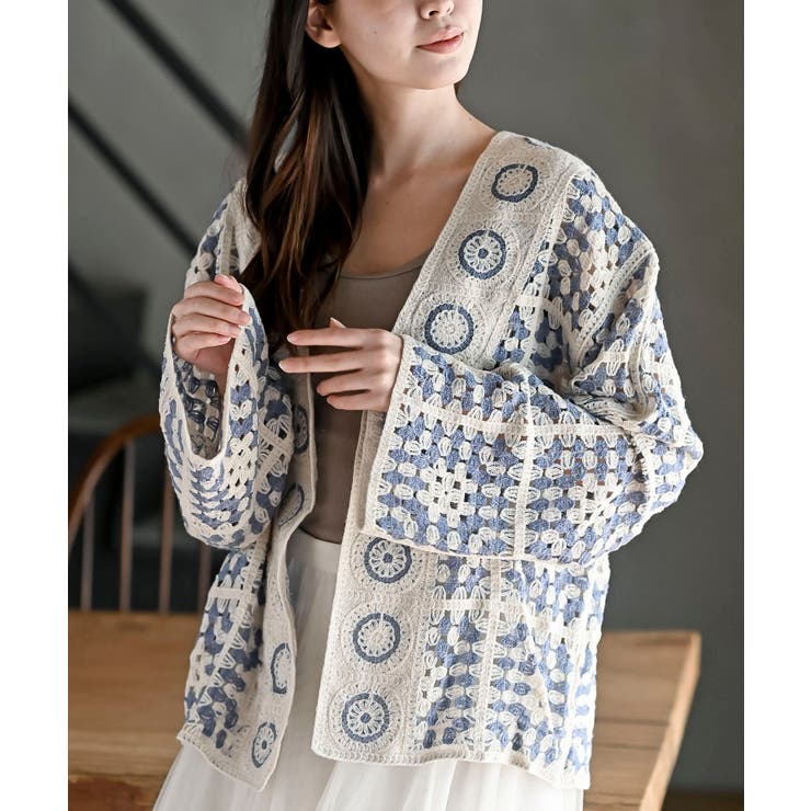 カギ針トッパーカーディガン | rps | 詳細画像1 