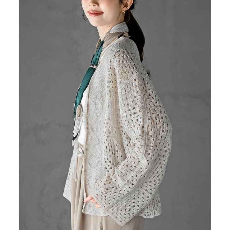 カギ針トッパーカーディガン | rps | 詳細画像7 