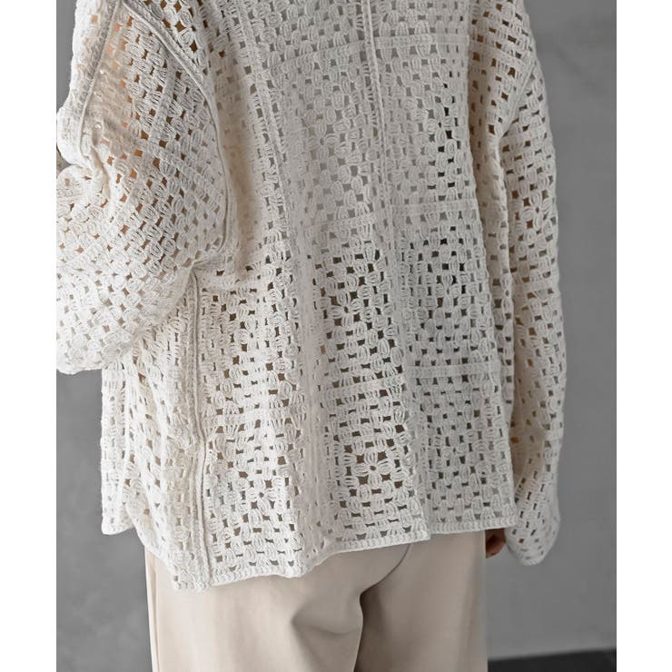 カギ針トッパーカーディガン | rps | 詳細画像8 