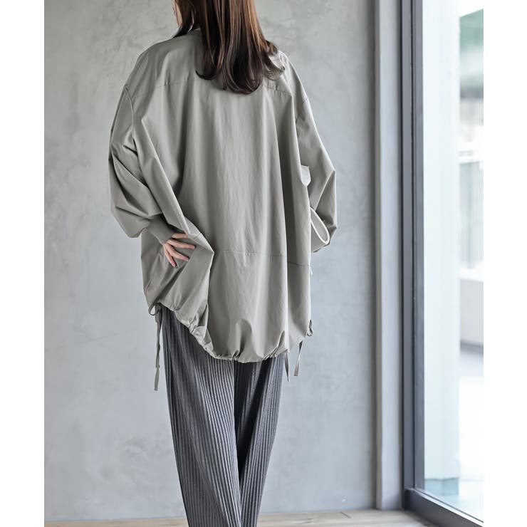 裾ドロストブルゾンシャツ | rps | 詳細画像4 