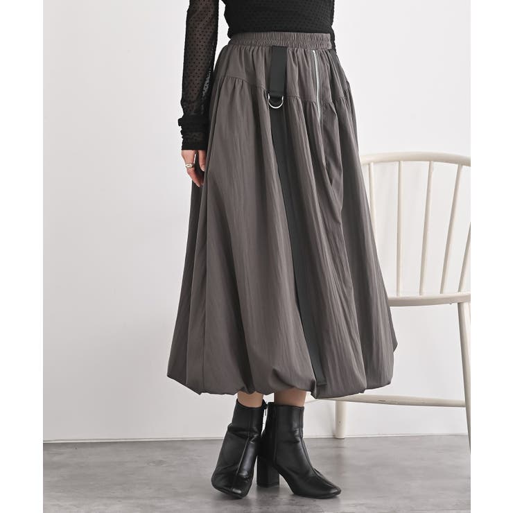 CHACグレー | フロントジップバルーンスカート | rps
