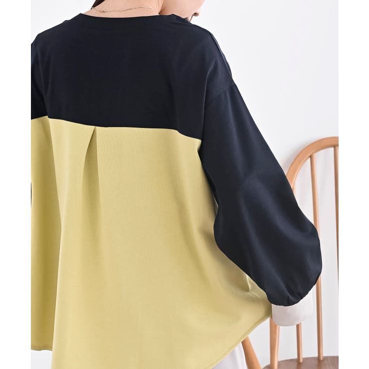 ダブルジップポケット配色ブラウス | rps | 詳細画像21 