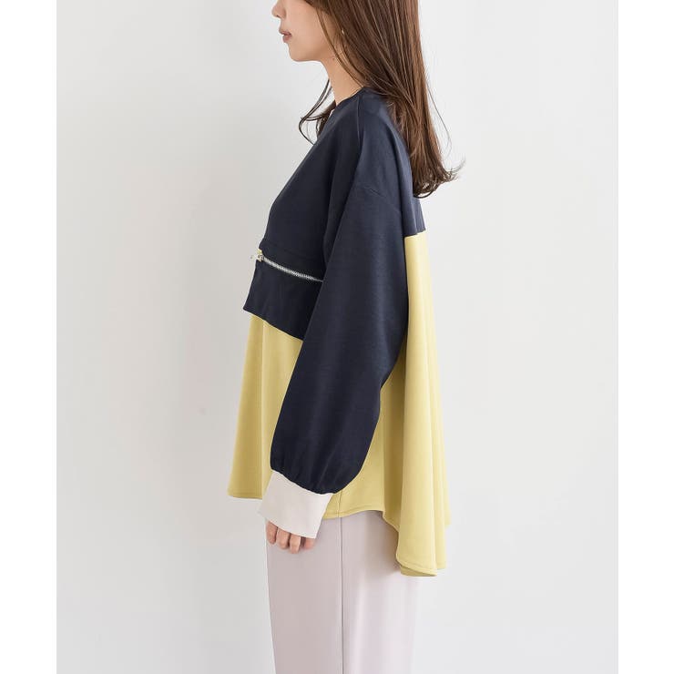 ダブルジップポケット配色ブラウス | rps | 詳細画像24 