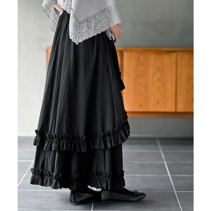 フリルアシメトリーレイヤースカート | rps | 詳細画像13 