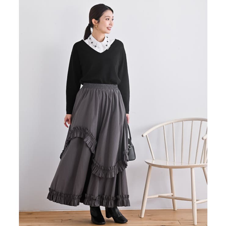 フリルアシメトリーレイヤースカート | rps | 詳細画像17 