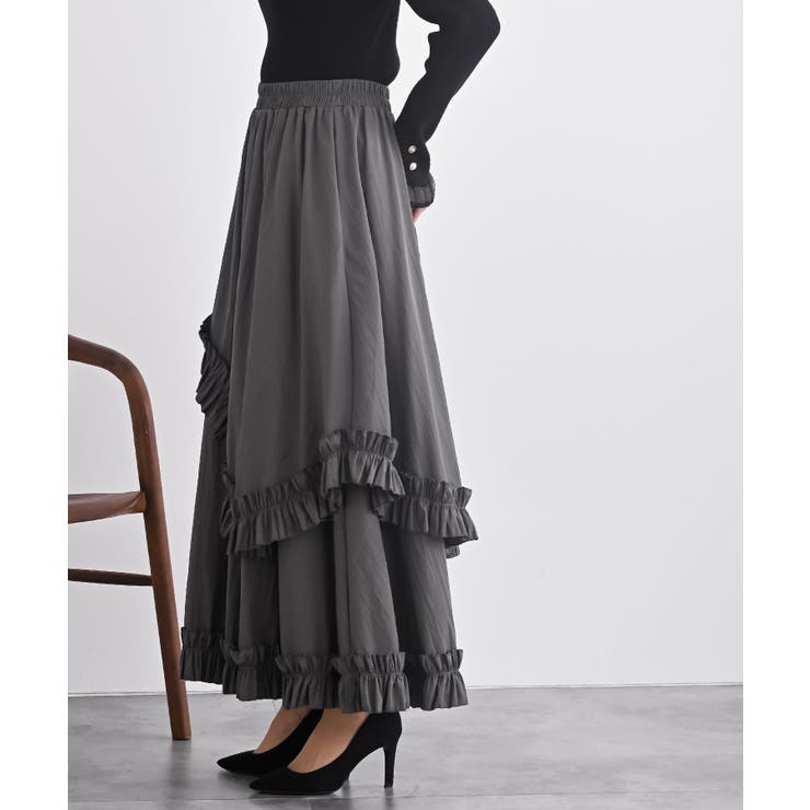 フリルアシメトリーレイヤースカート | rps | 詳細画像3 