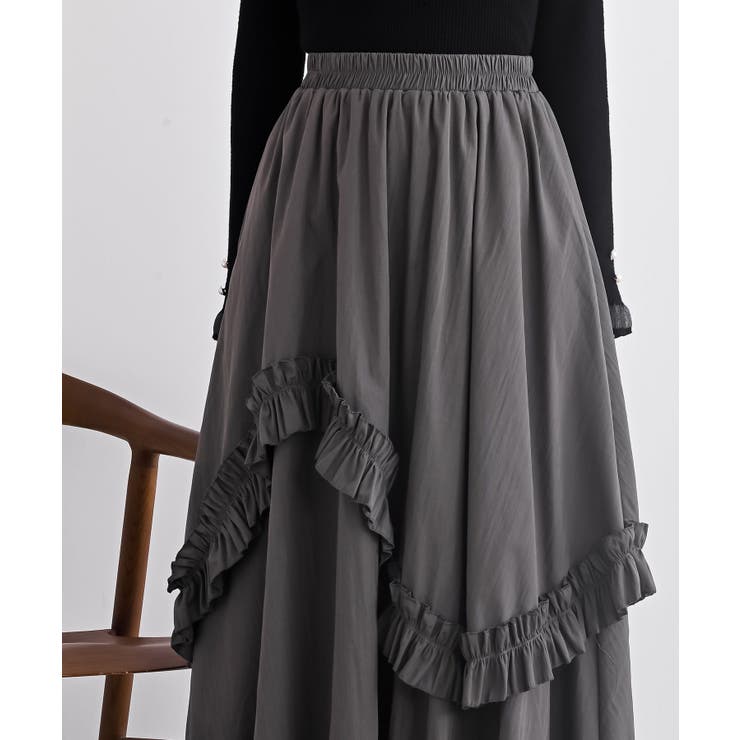フリルアシメトリーレイヤースカート | rps | 詳細画像5 