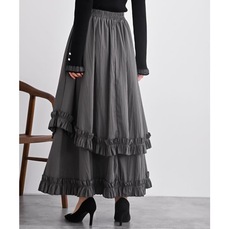 フリルアシメトリーレイヤースカート | rps | 詳細画像6 