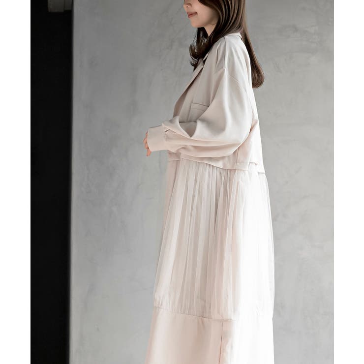 チュール切替コートワンピース | rps | 詳細画像11 