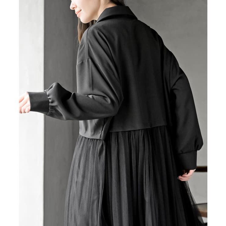 チュール切替コートワンピース | rps | 詳細画像8 