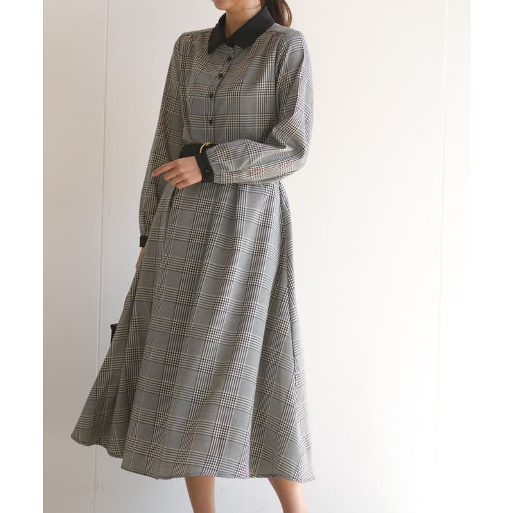 ベルト付きクレリックシャツワンピース[品番：RPSW0000611]｜rps
