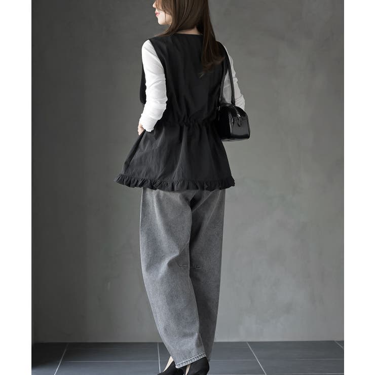 ナイロン裾フリルＺＩＰベスト | rps | 詳細画像12 