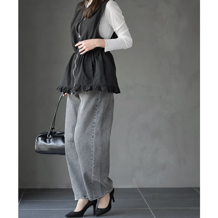 ナイロン裾フリルＺＩＰベスト | rps | 詳細画像13 