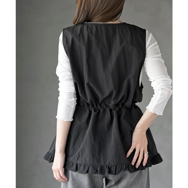 ナイロン裾フリルＺＩＰベスト | rps | 詳細画像15 