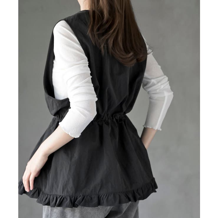 ナイロン裾フリルＺＩＰベスト | rps | 詳細画像16 