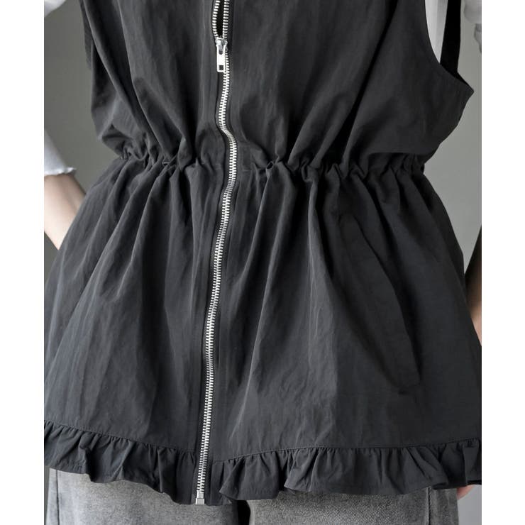 ナイロン裾フリルＺＩＰベスト | rps | 詳細画像17 