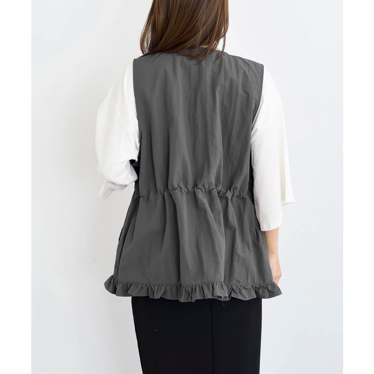 ナイロン裾フリルＺＩＰベスト | rps | 詳細画像19 